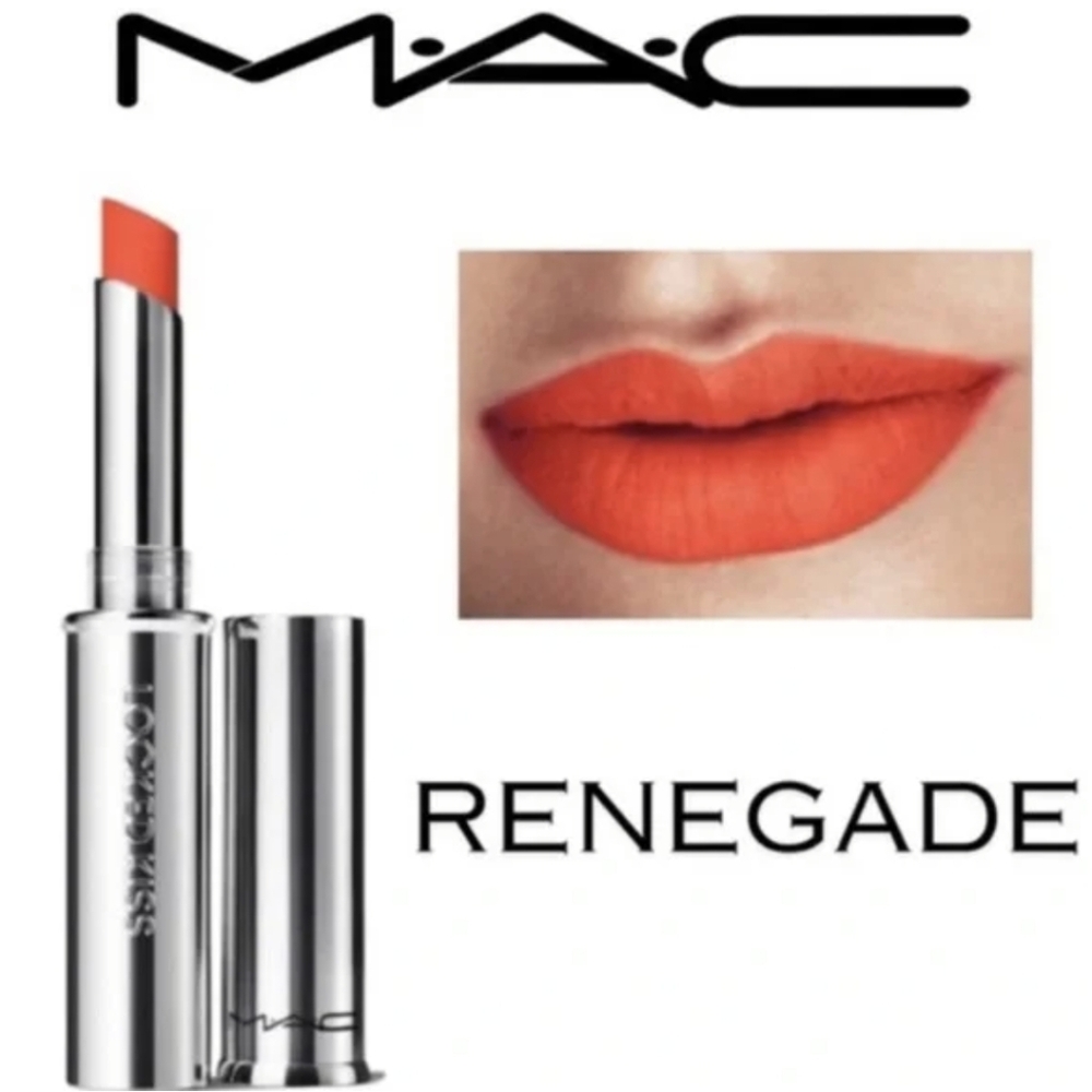 MAC Locked Kiss 24HR Lipstick in Renegade NIB